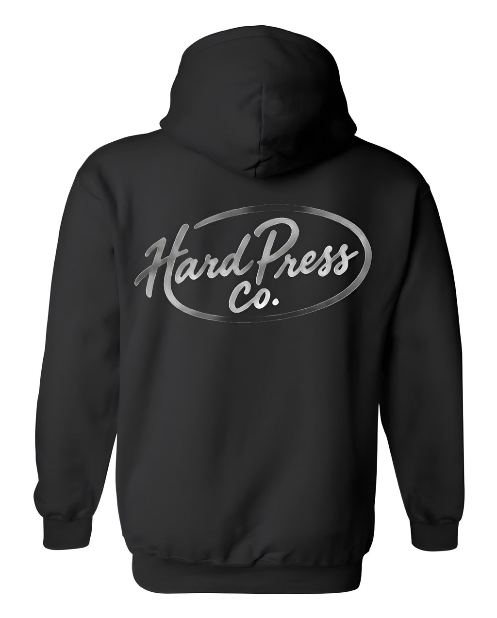 Hard Press Co. Chrome Hoodie — Black