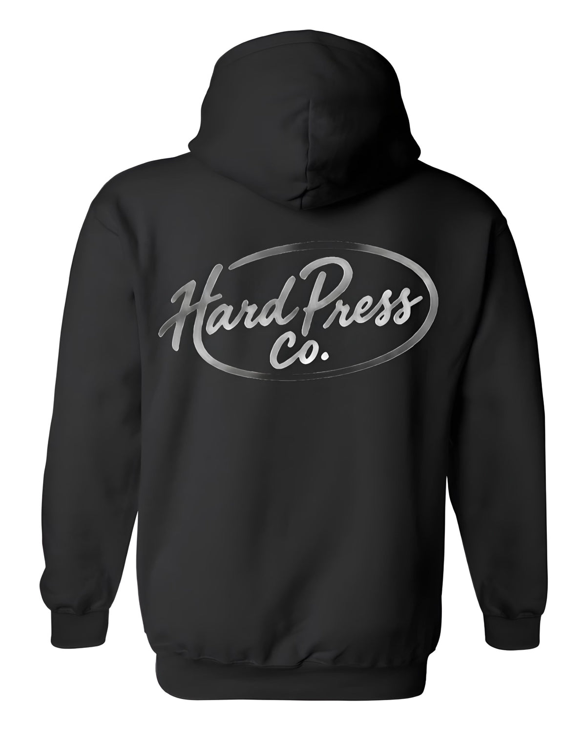 Hard Press Co. Chrome Hoodie — Black