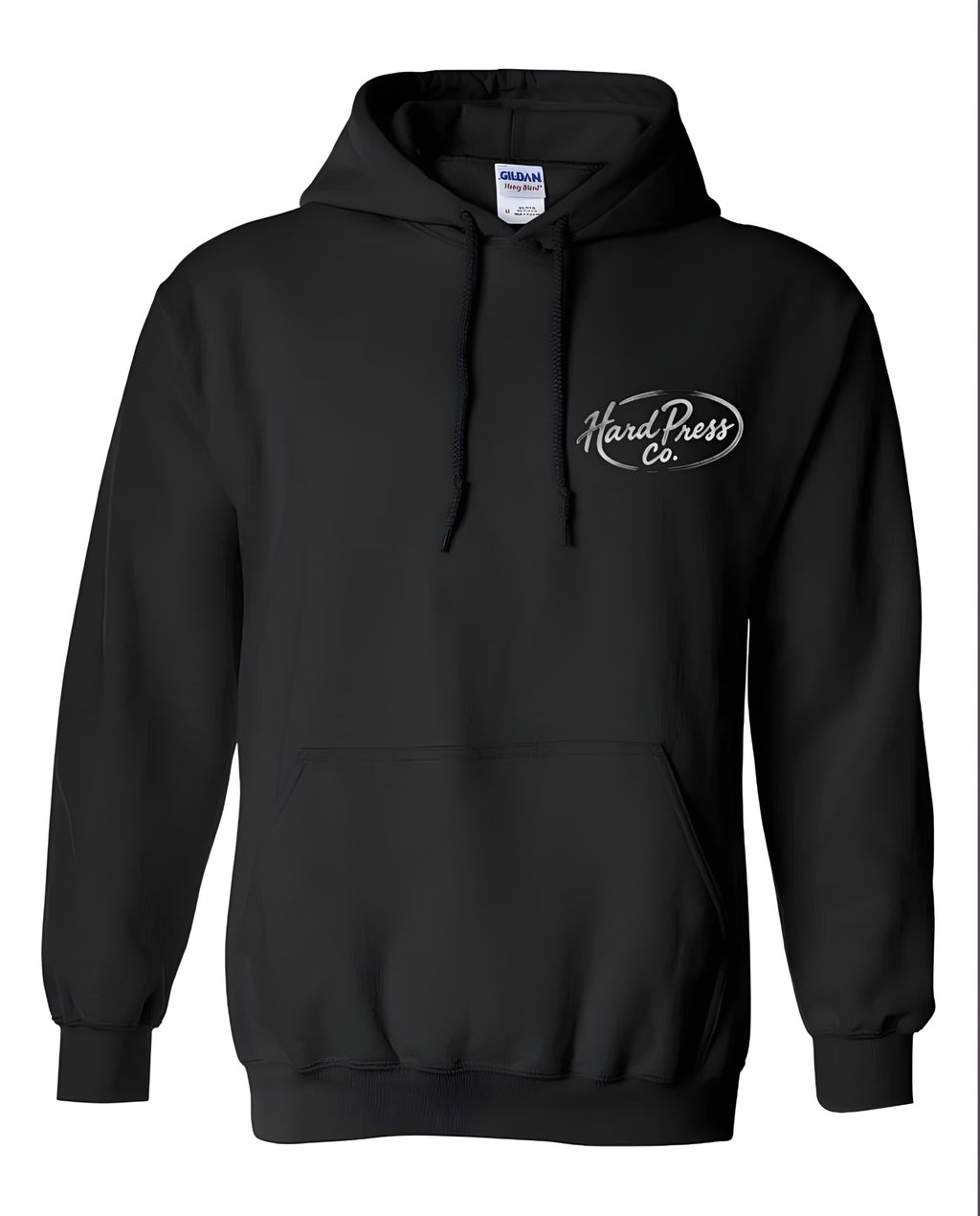 Hard Press Co. Chrome Hoodie — Black