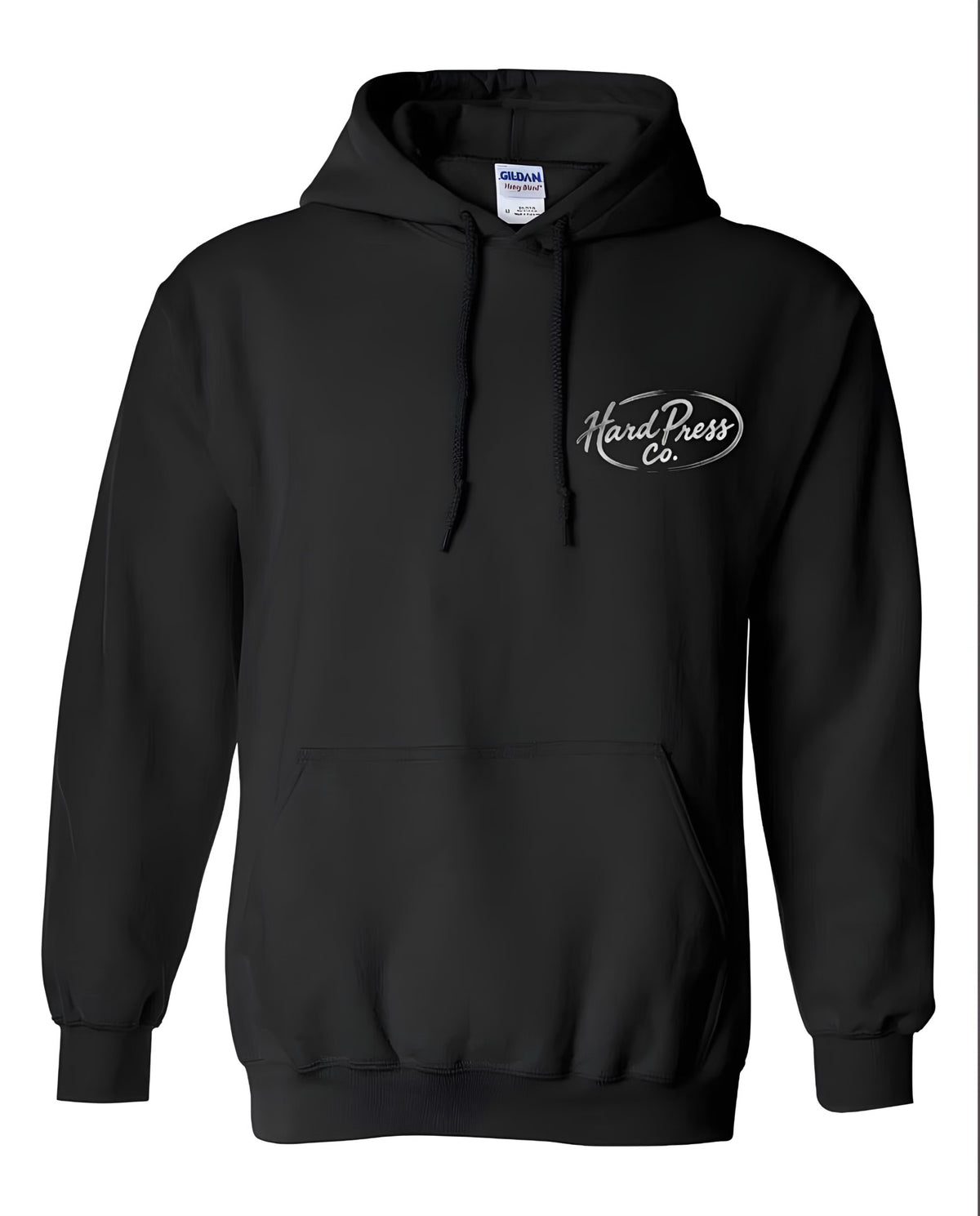 Hard Press Co. Chrome Hoodie — Black