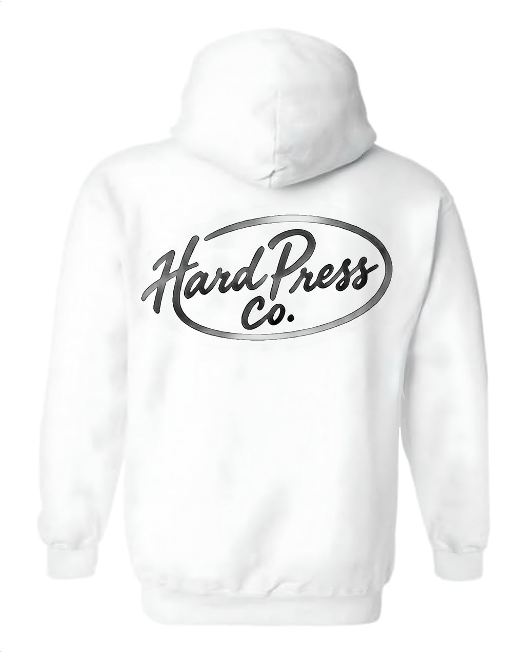 Hard Press Co. Chrome Hoodie — White