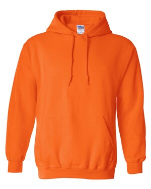 Gildan 18500 Heavy Blend™ Hooded Sweatshirt in safety orange