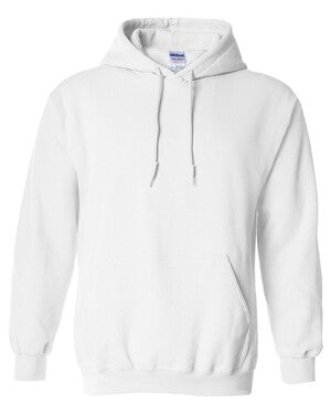 Gildan 18500 Heavy Blend™ Hooded Sweatshirt in white