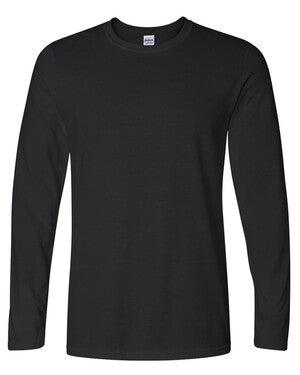 Gildan 64400 Softstyle® Long Sleeve T-Shirt in black