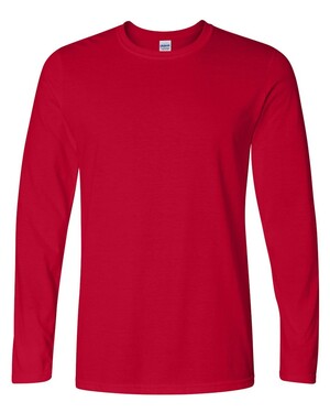 Gildan 64400 Softstyle® Long Sleeve T-Shirt in cherry red
