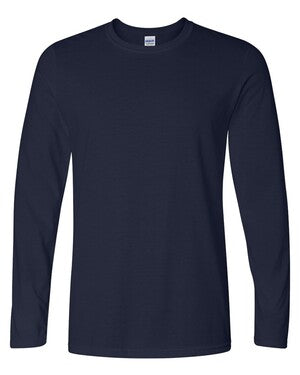 Gildan 64400 Softstyle® Long Sleeve T-Shirt in navy
