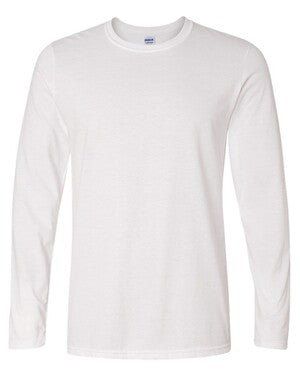 Gildan 64400 Softstyle® Long Sleeve T-Shirt in white