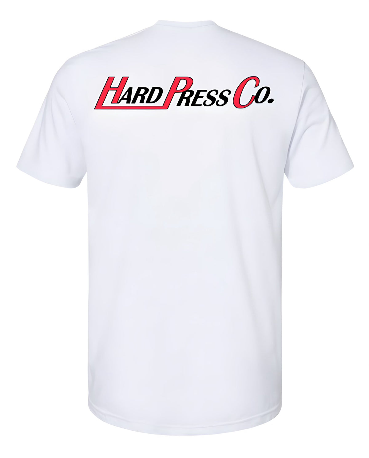 Hard Press Co. Logo Tee in white — back