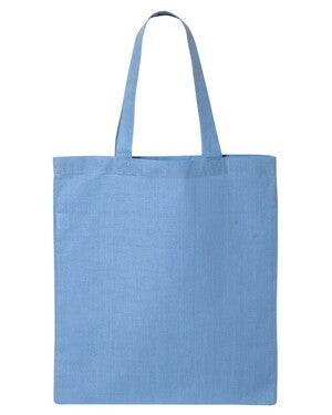 Q-Tees QTB Economical Tote in carolina blue