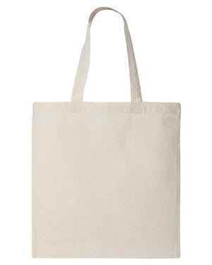 Q-Tees QTB Economical Tote in natural